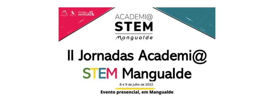 Cartaz das II Jornadas Academi@ STEM Mangualde